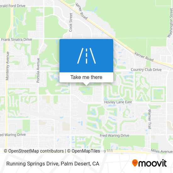 Running Springs Drive map