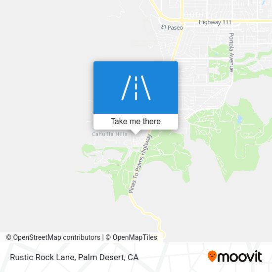 Rustic Rock Lane map