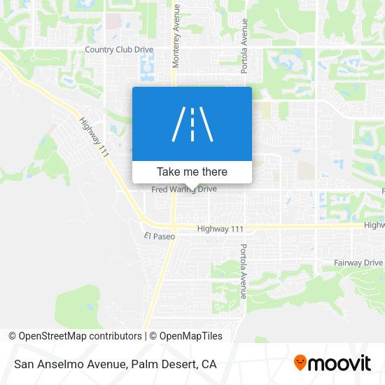 San Anselmo Avenue map