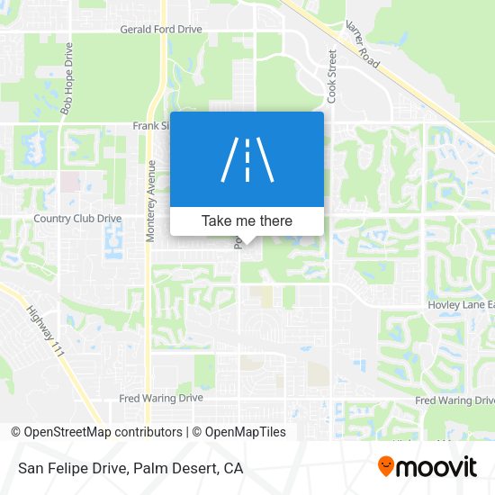 San Felipe Drive map