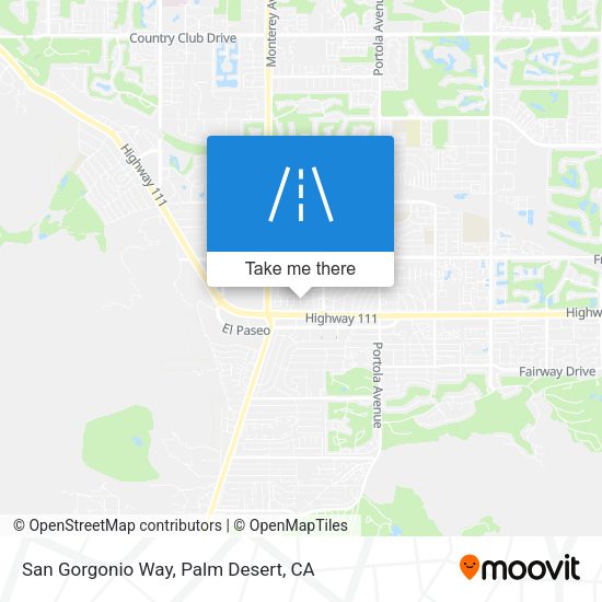 San Gorgonio Way map