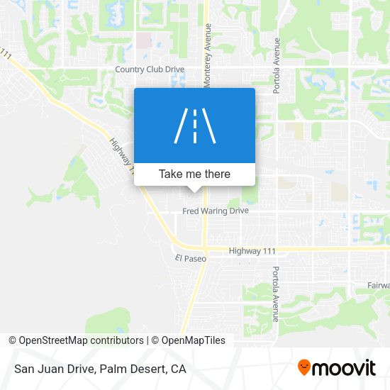San Juan Drive map