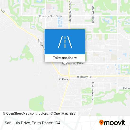 San Luis Drive map