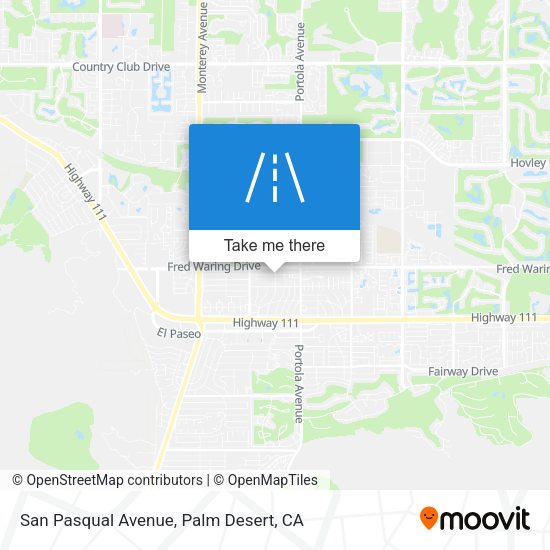 San Pasqual Avenue map