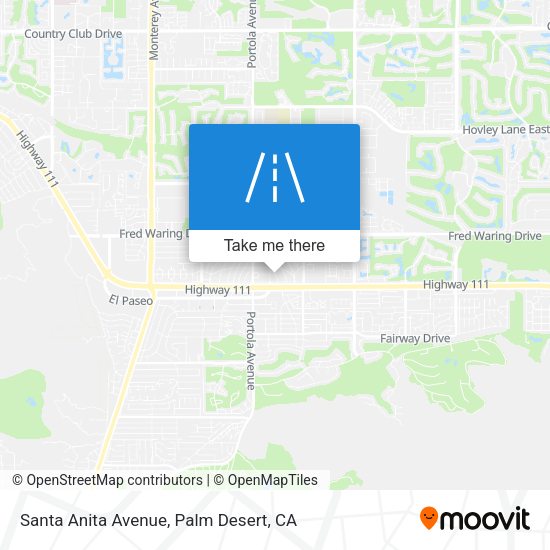 Santa Anita Avenue map