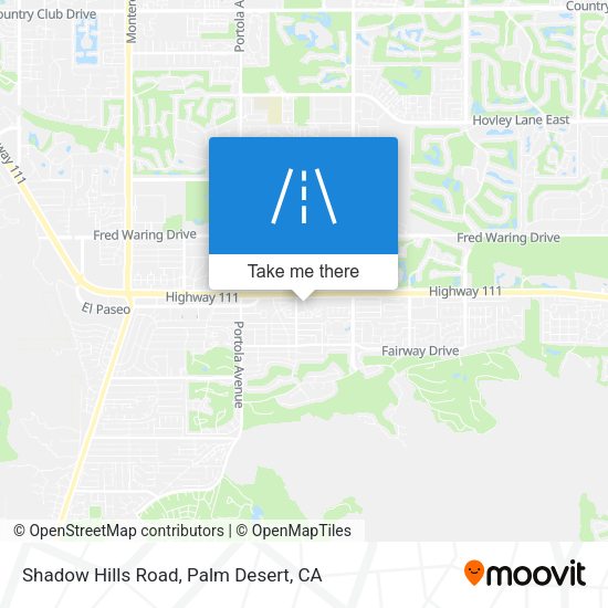 Mapa de Shadow Hills Road