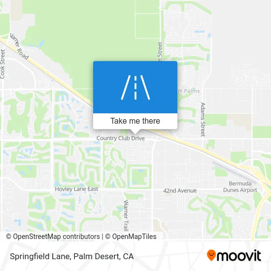 Springfield Lane map