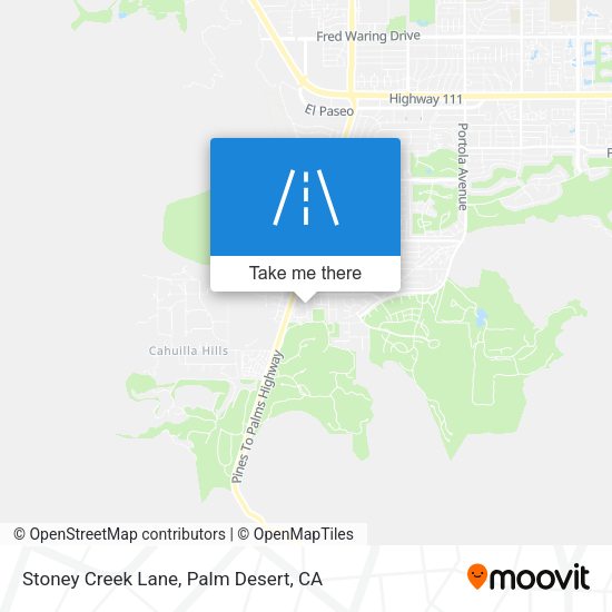 Stoney Creek Lane map