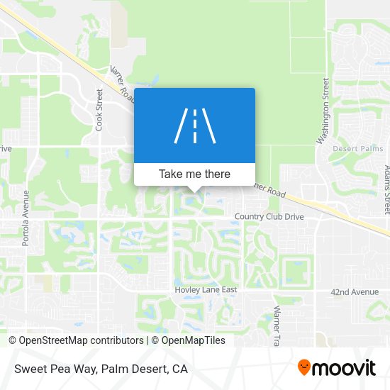 Sweet Pea Way map