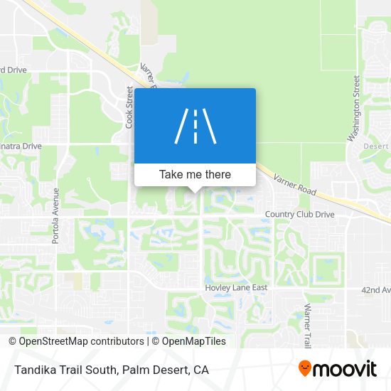 Tandika Trail South map