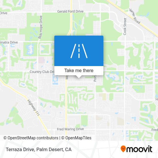 Terraza Drive map