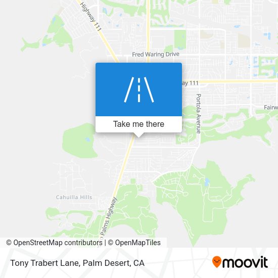 Tony Trabert Lane map