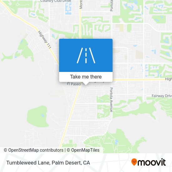 Mapa de Tumbleweed Lane