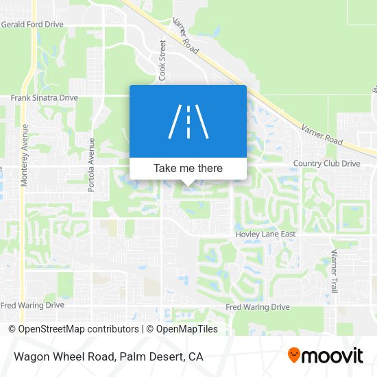 Mapa de Wagon Wheel Road
