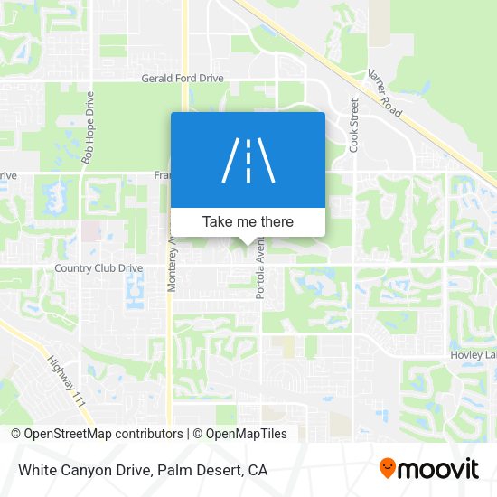 White Canyon Drive map