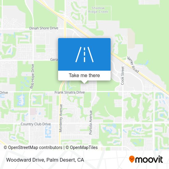 Woodward Drive map