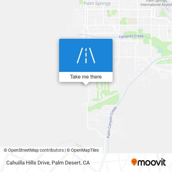 Cahuilla Hills Drive map