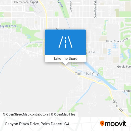 Canyon Plaza Drive map