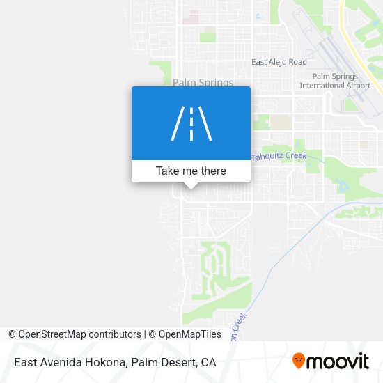 East Avenida Hokona map