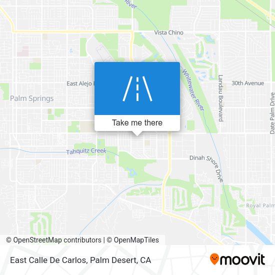 East Calle De Carlos map