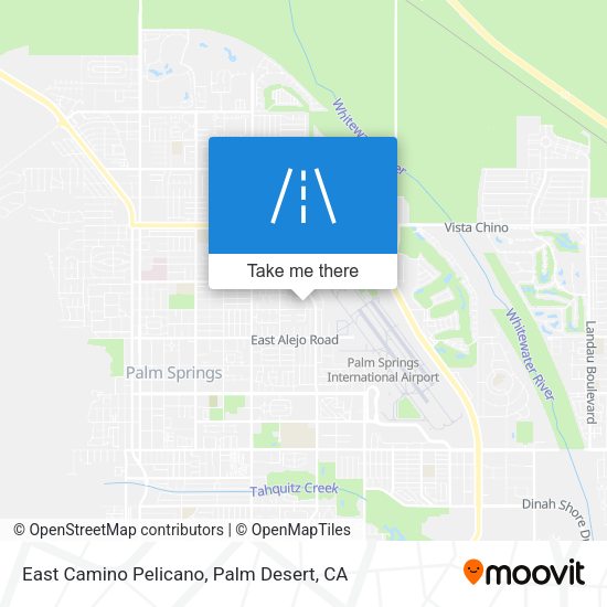 East Camino Pelicano map