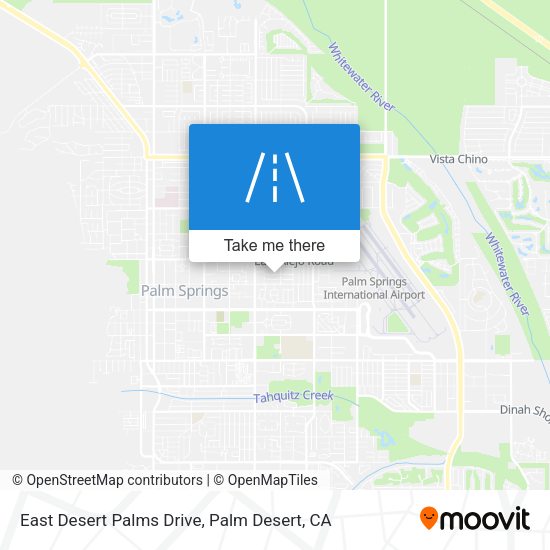 East Desert Palms Drive map