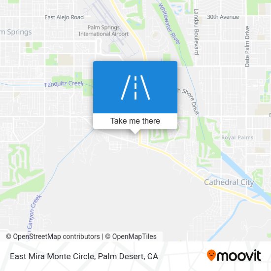 East Mira Monte Circle map