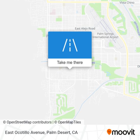 East Ocotillo Avenue map