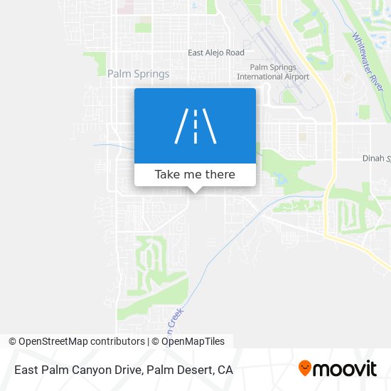 Mapa de East Palm Canyon Drive