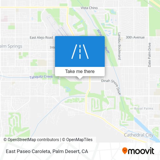 East Paseo Caroleta map