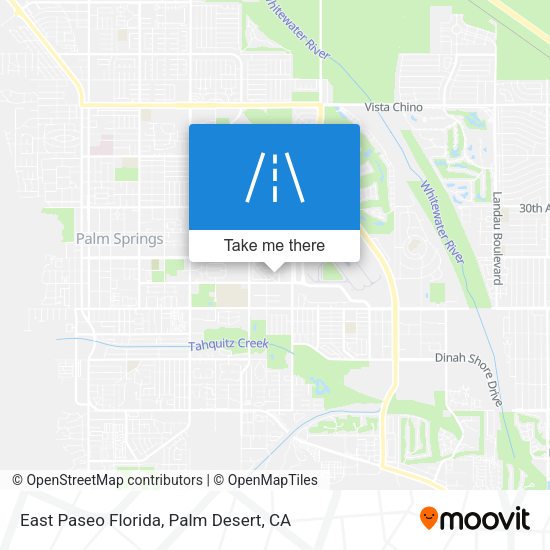 East Paseo Florida map
