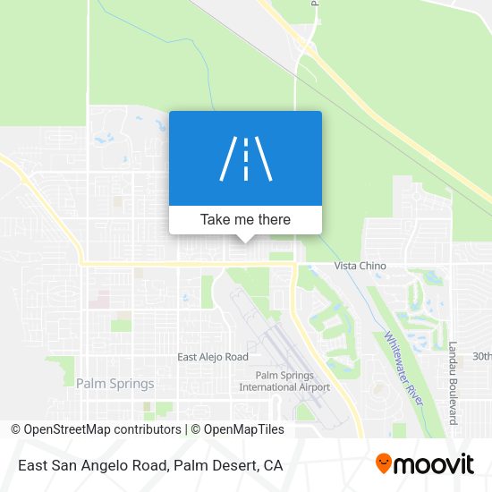 East San Angelo Road map