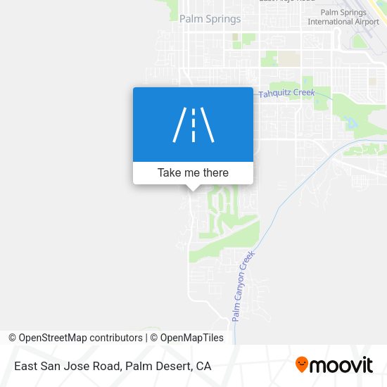 East San Jose Road map