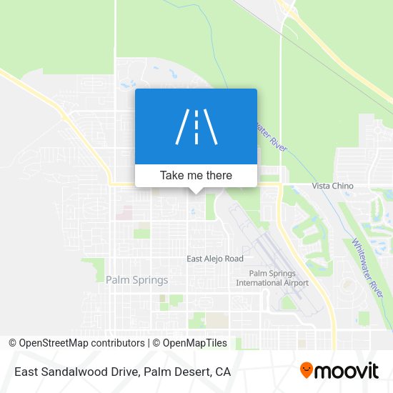 Mapa de East Sandalwood Drive