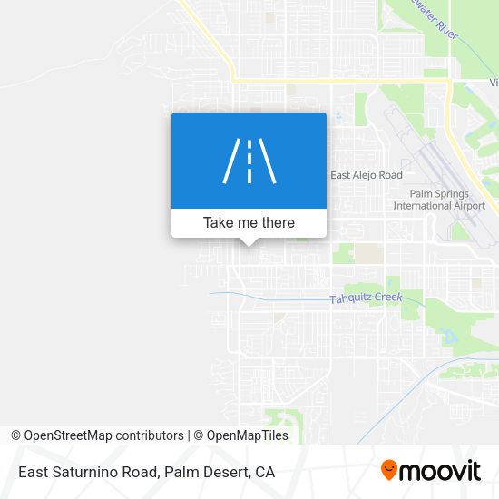 Mapa de East Saturnino Road