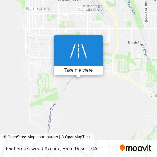 East Smokewood Avenue map
