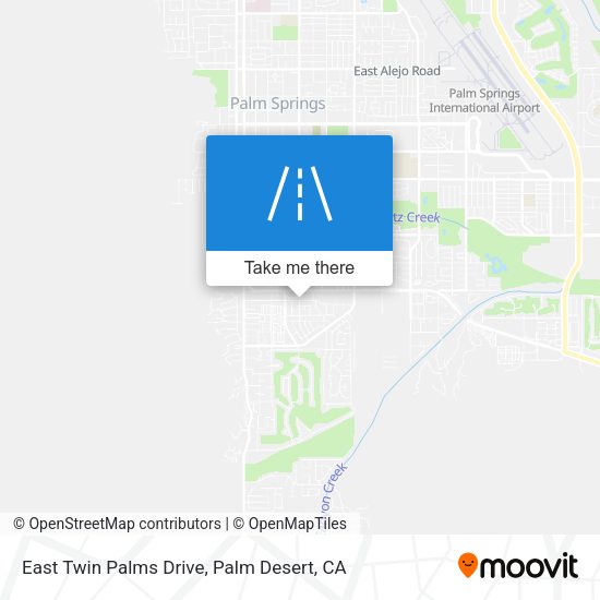 East Twin Palms Drive map