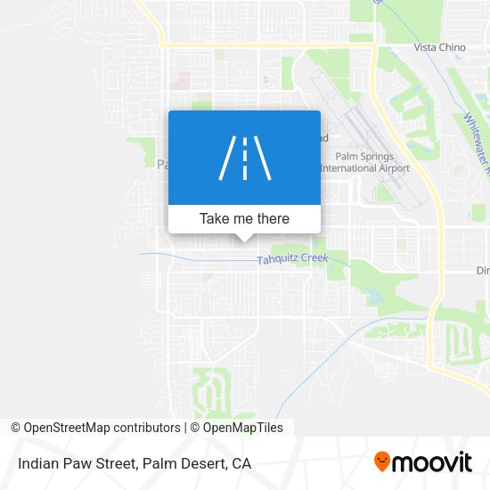 Mapa de Indian Paw Street
