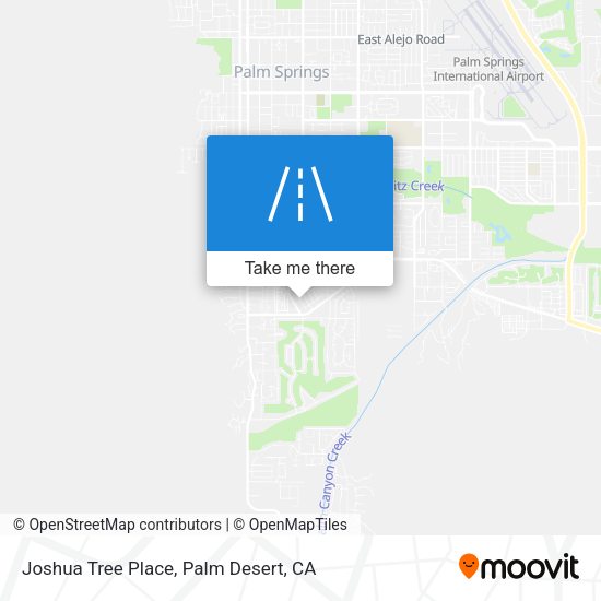 Joshua Tree Place map