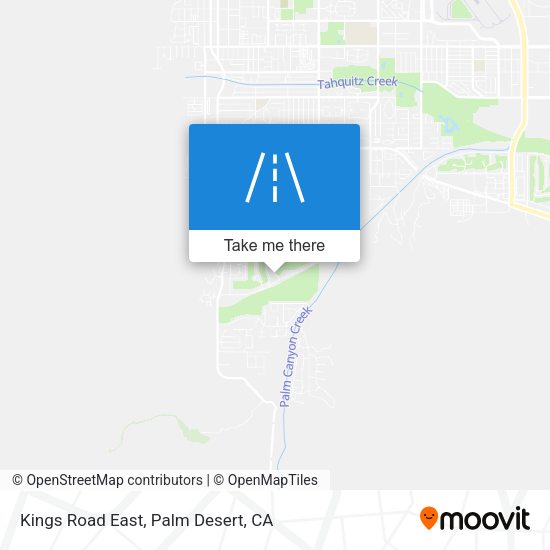 Kings Road East map
