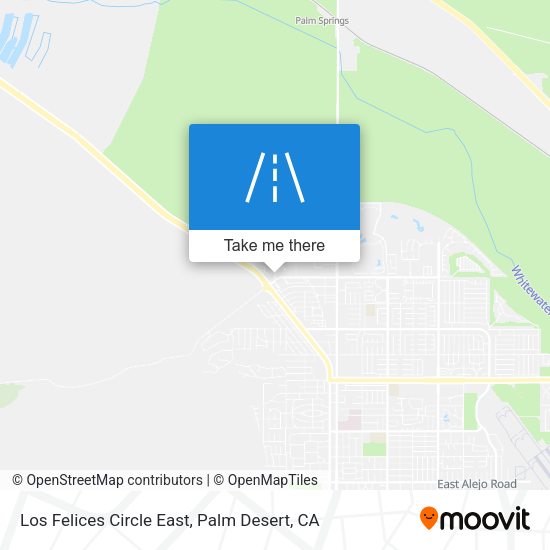 Los Felices Circle East map