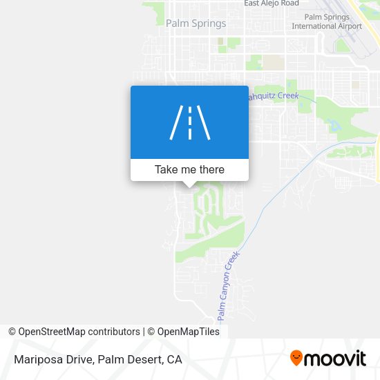 Mariposa Drive map