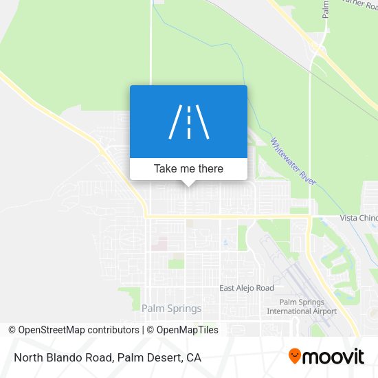 North Blando Road map