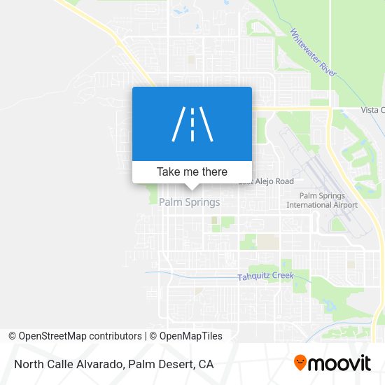 North Calle Alvarado map
