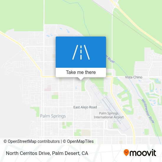 North Cerritos Drive map