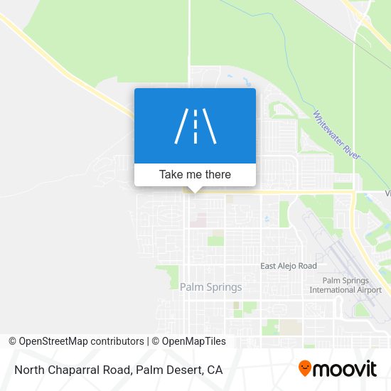 North Chaparral Road map