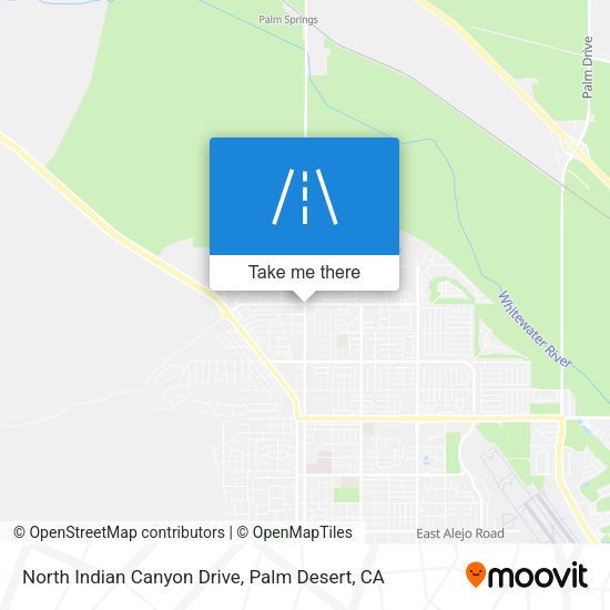 North Indian Canyon Drive map