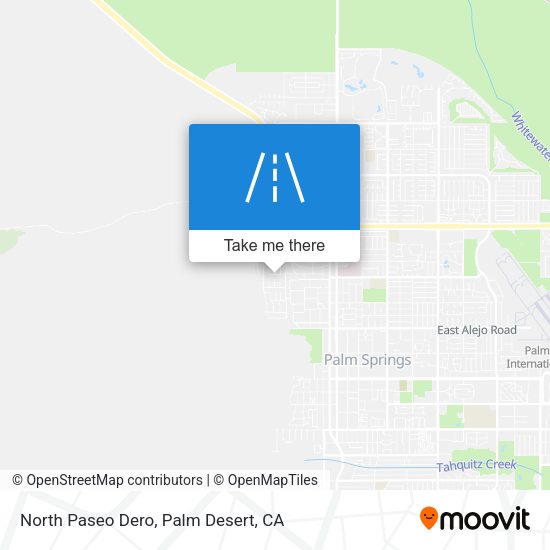 North Paseo Dero map
