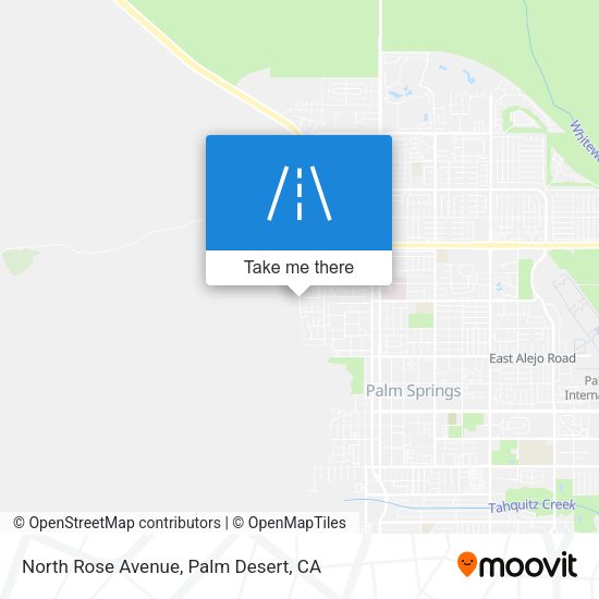 North Rose Avenue map