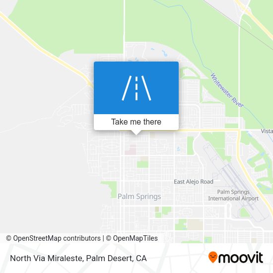 North Via Miraleste map